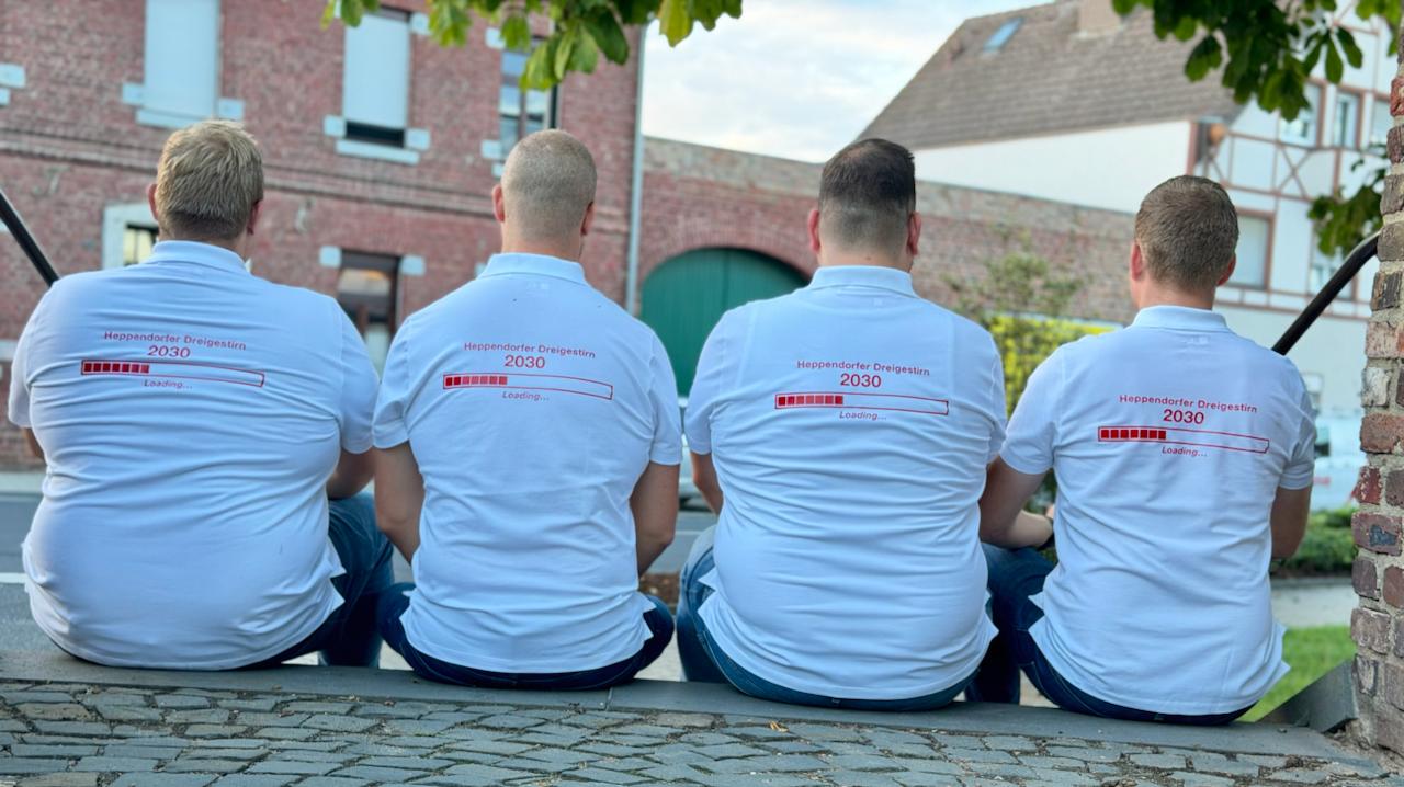 Das Team von hinten